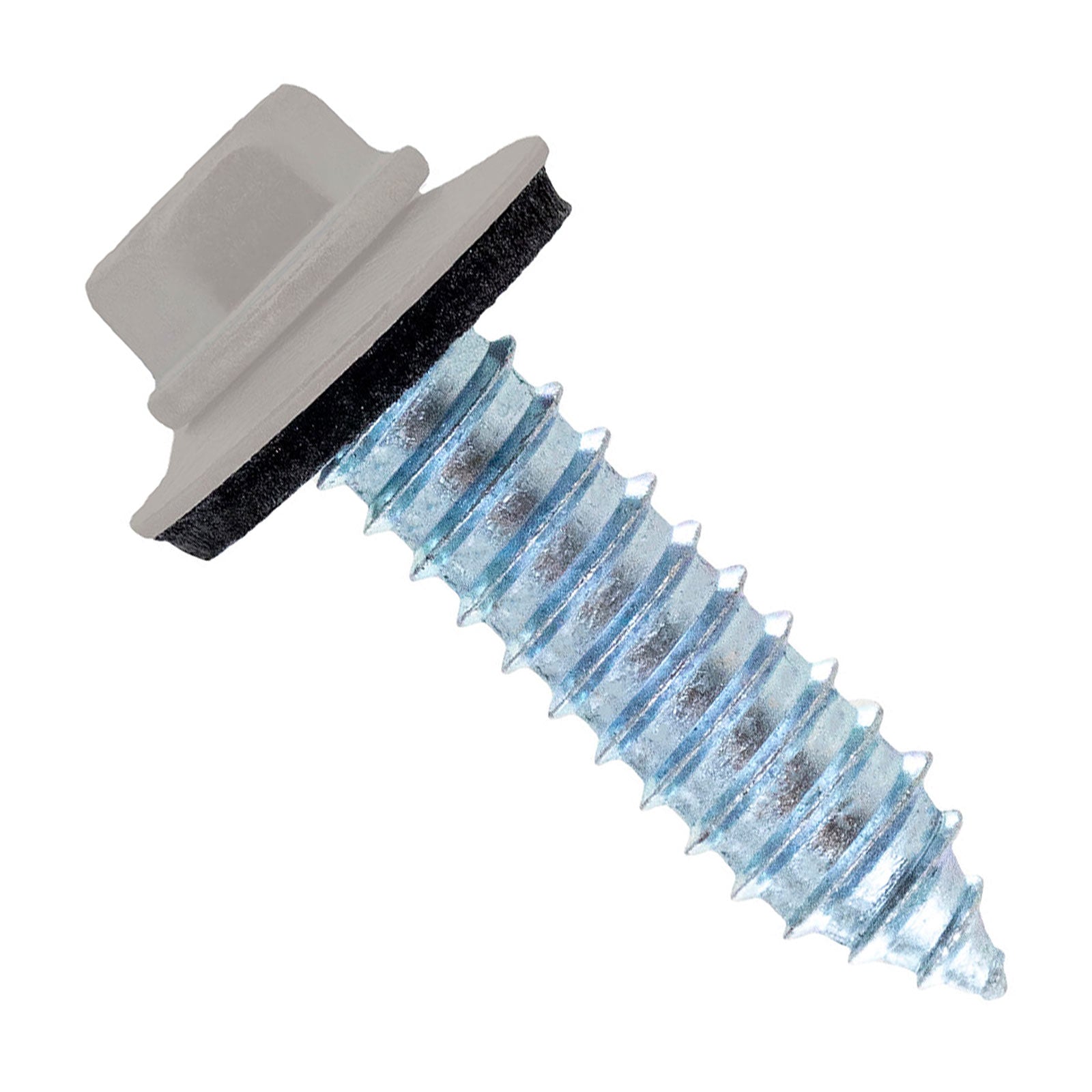 #17 x 1" Tapping Steelbinder Metal Roofing Screw - Ash Gray - Pkg 250