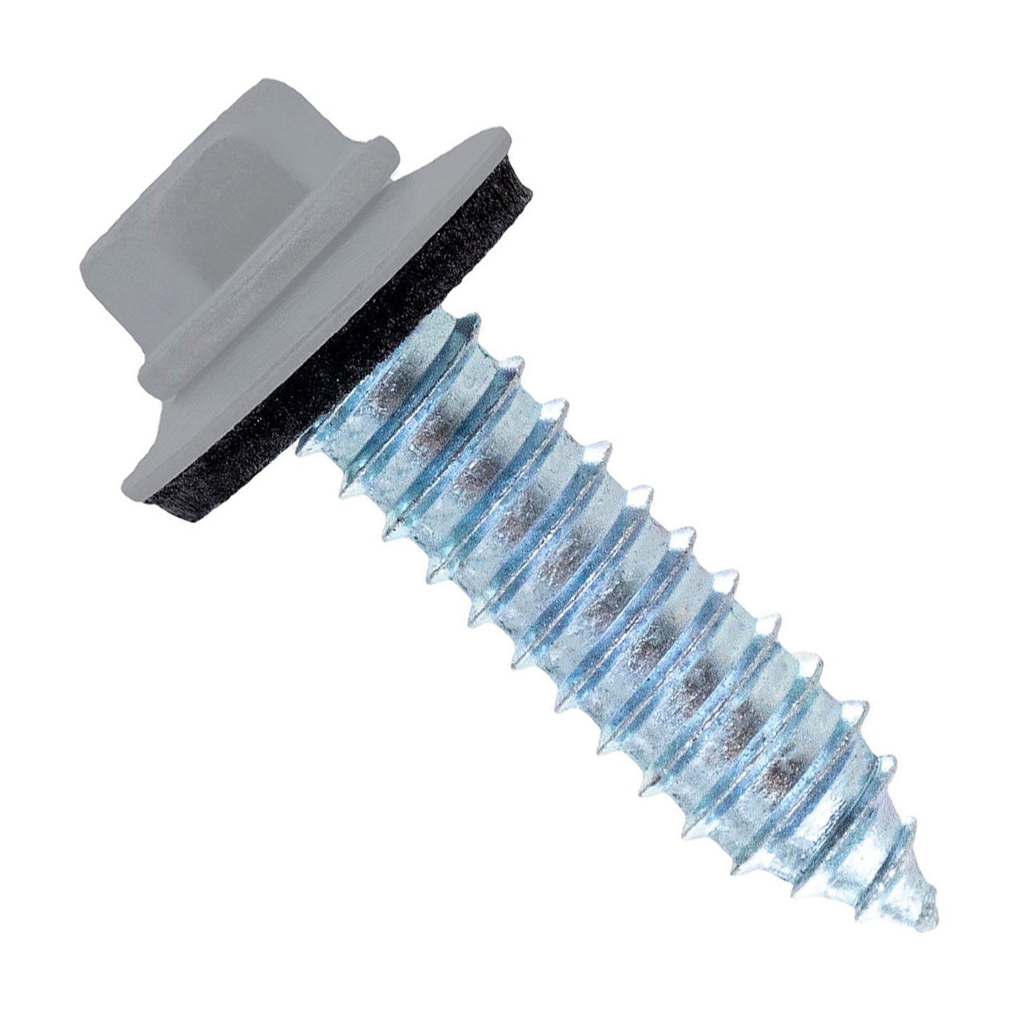#17 x 1" Tapping Steelbinder Metal Roofing Screw - Light Gray - Pkg 250