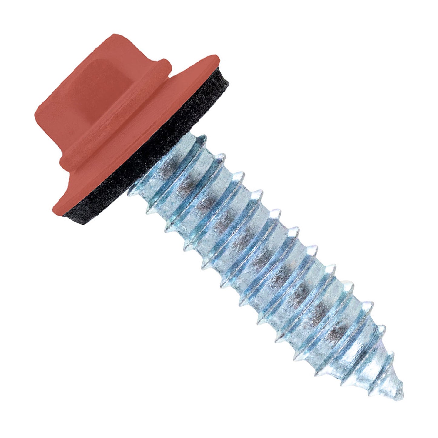 #17 x 1" Tapping Steelbinder Metal Roofing Screw - Crimson - Pkg 250