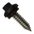 #17 x 1 inch ZXL Tapping Steelbinder Metal Roofing Stitch Screw Black Pkg 250