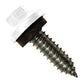 #17 x 1 inch ZXL Tapping Steelbinder Metal Roofing Stitch Screw Bright White Pkg 250