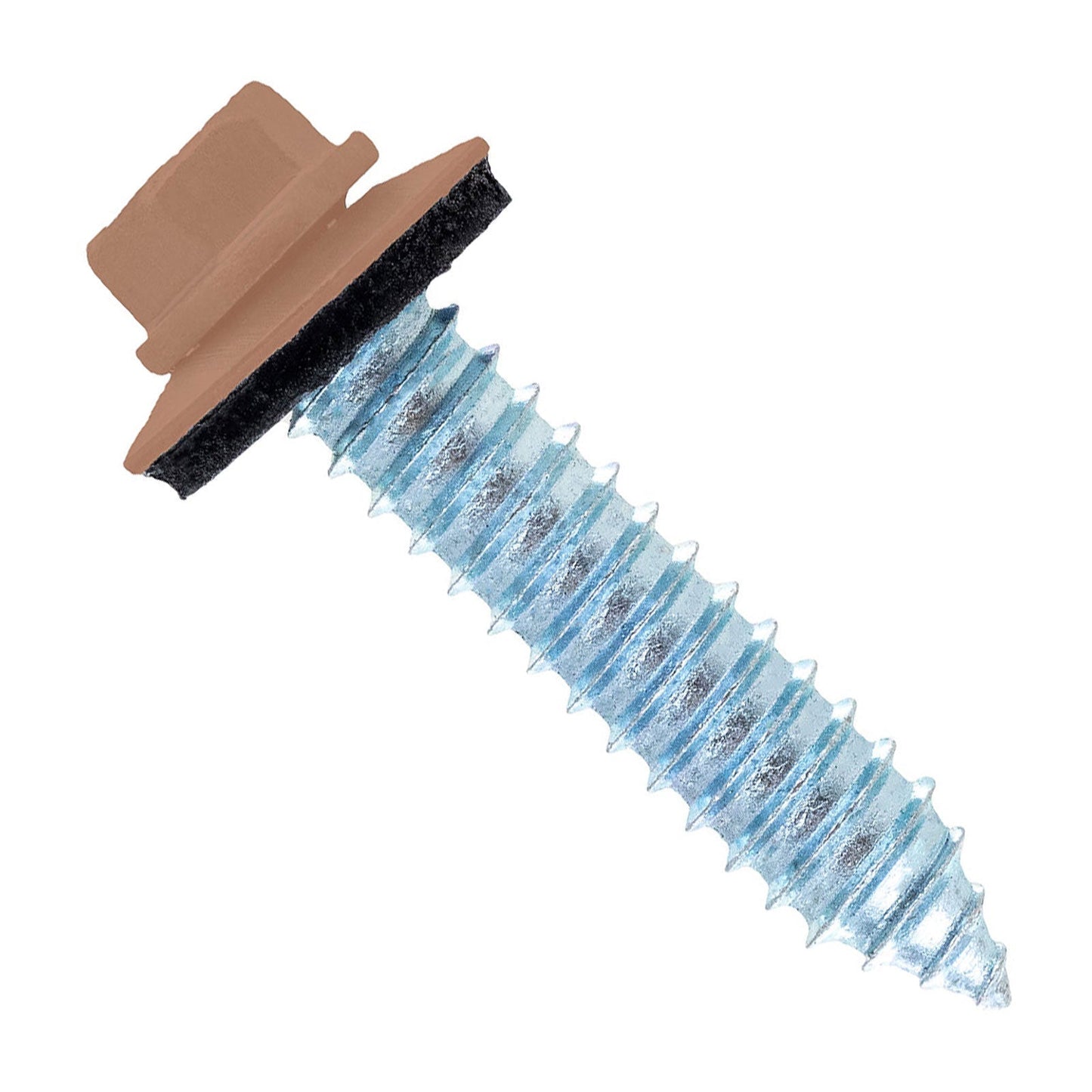 #17 x 1-1/4" Tapping Steelbinder Metal Roofing Screw - Copper - Pkg 250