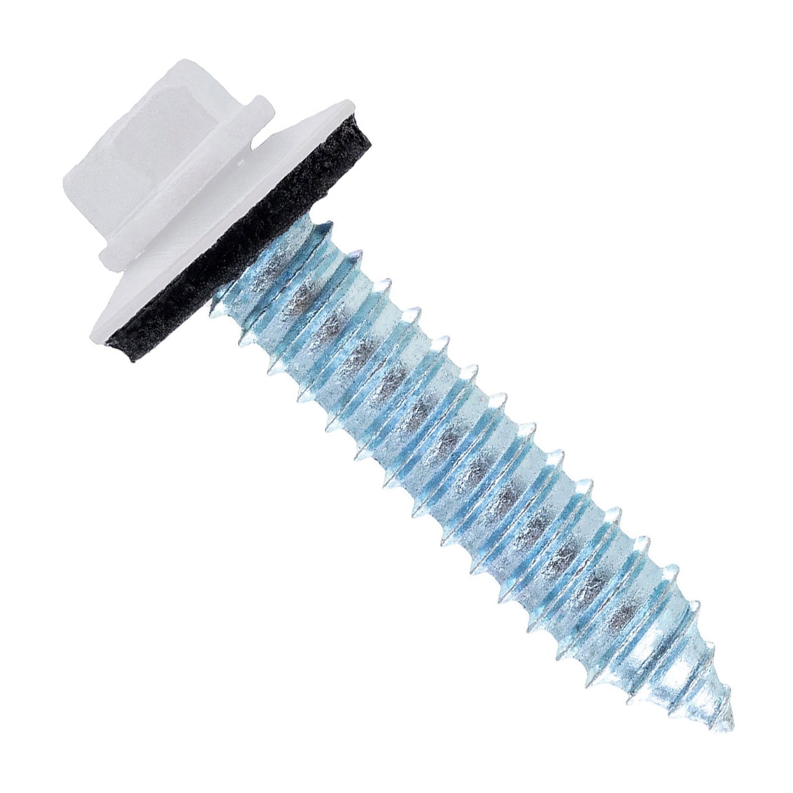 #17 x 1-1/4" Tapping Steelbinder Metal Roofing Screw -Polar White - Pkg 250