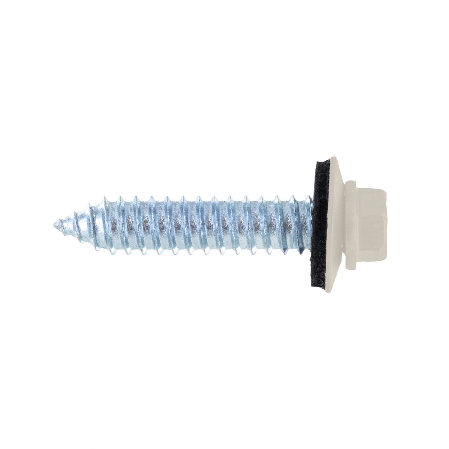 #17 x 1-1/4" Tapping Steelbinder Metal Roofing Screw - Light Stone - Pkg 250