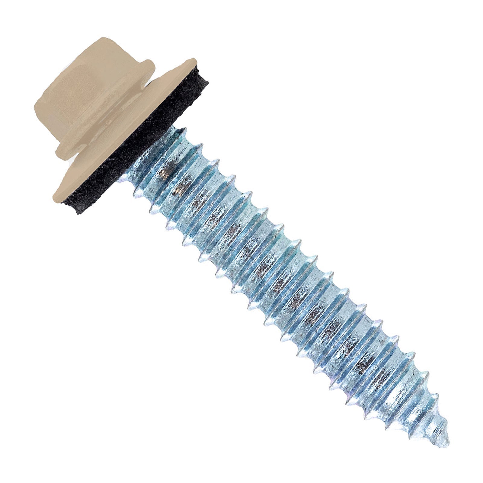 #17 x 1-1/2" Tapping Steelbinder Metal Roofing Screw - Tan - Pkg 250
