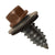 #17 x 34 inch Tapping Steelbinder Metal Roofing Screw Brown Pkg 250