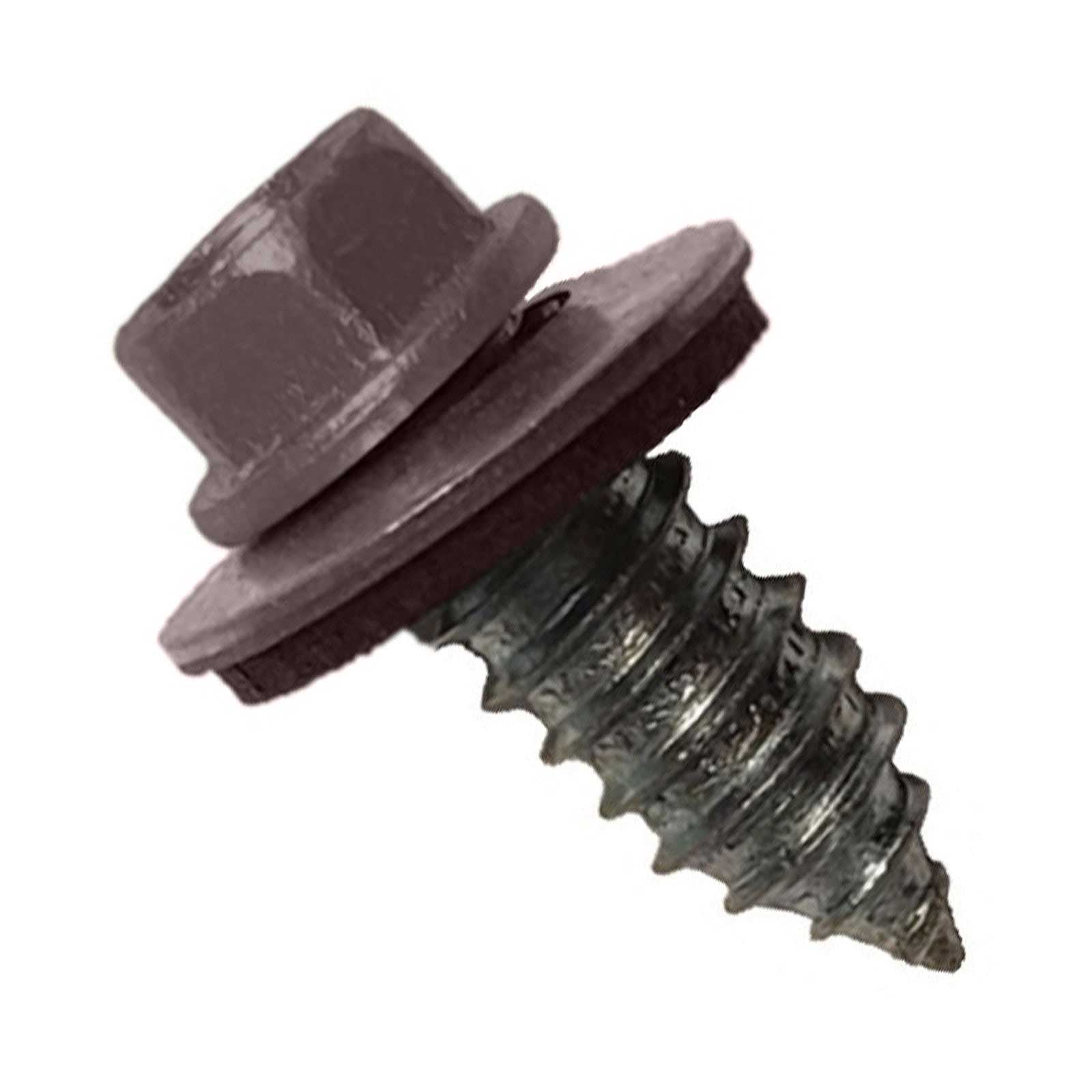 #17 x 34 inch Tapping Steelbinder Metal Roofing Screw Charcoal Gray Pkg 250