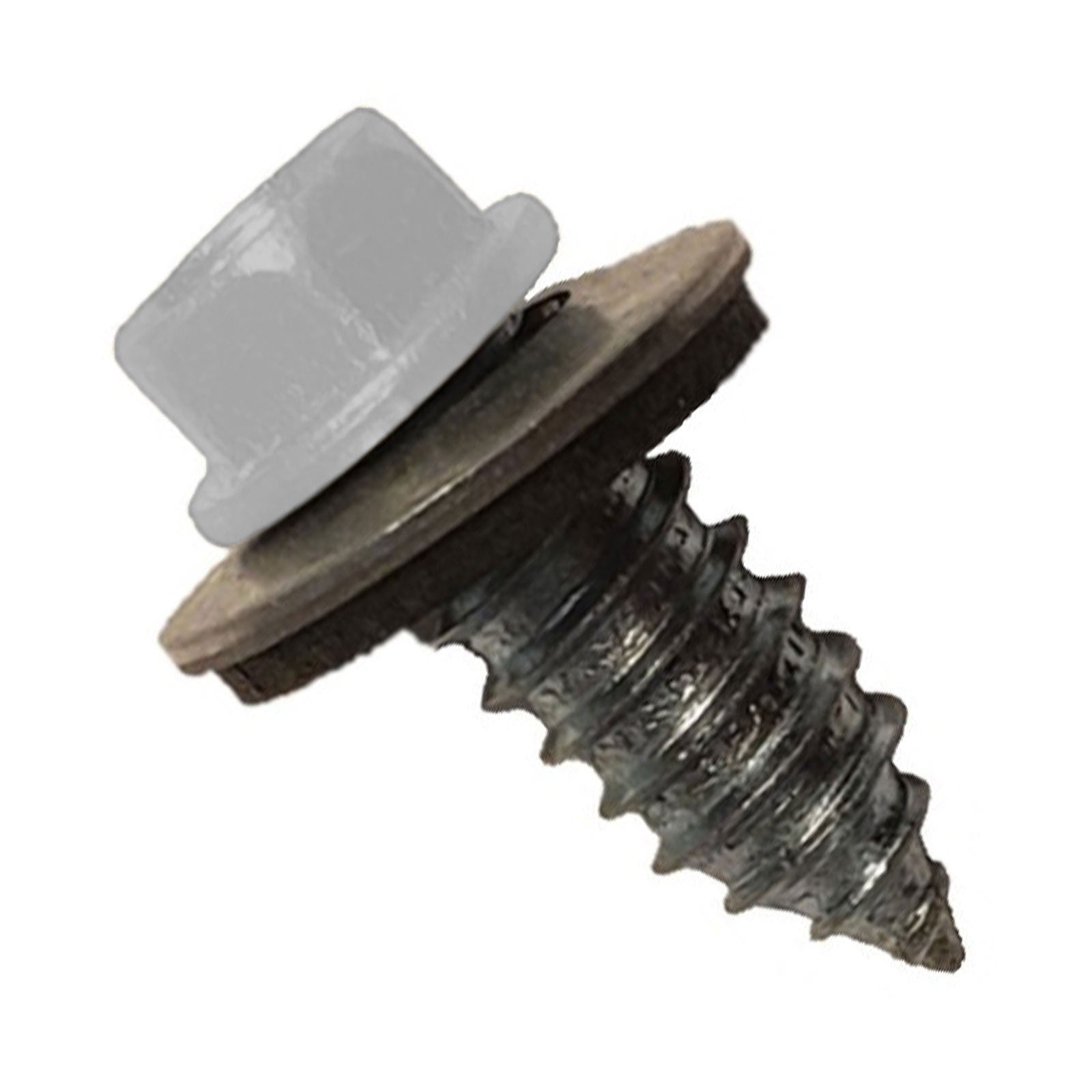 #17 x 3/4" Tapping Steelbinder Metal Roofing Screw - Alamo White - Pkg 250