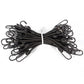 1/4" x 18" Black Bungee Cords (bundle of 25) - 6mm