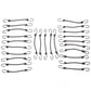 3/8" x 18" Black Bungee Cords (bundle of 25) - 9mm