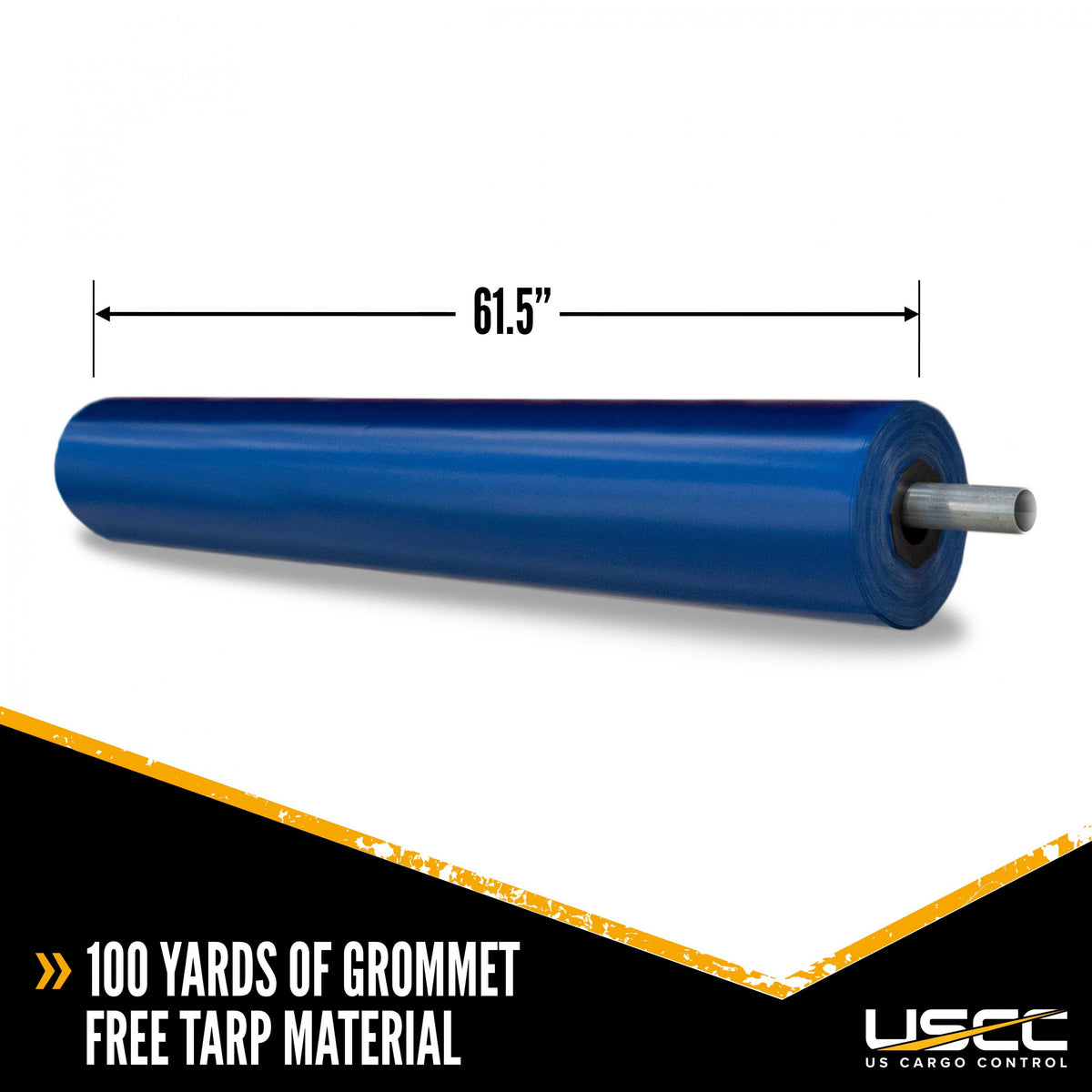 18 oz PVC Coated Polyester Tarp Roll - Blue