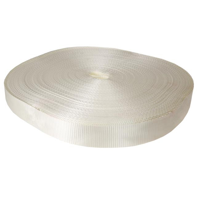 2" 12K Polyester Cargo Webbing - Linear Foot - Natural