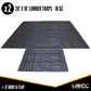 18 oz. 3 Piece Lumber Tarp - 20' x 18' (6' Drop) for all 3 pieces - Black