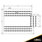 18 oz. 3 Piece Lumber Tarp - 20' x 18' (6' Drop) for all 3 pieces - Black