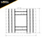 18 oz. 3 Piece Lumber Tarp - 20' x 18' (6' Drop) for all 3 pieces - Black