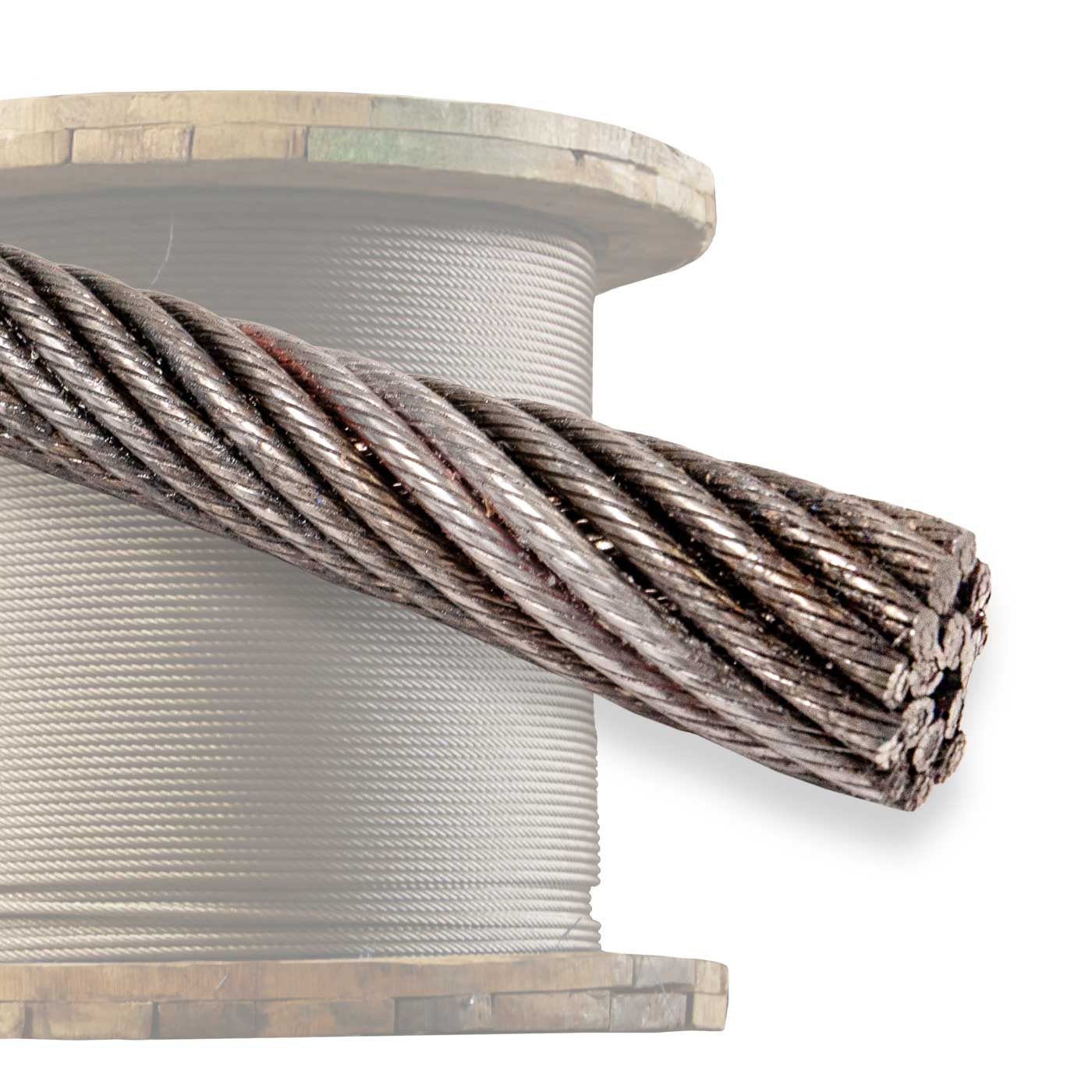 3/4" 19x19 Compacted Rotation-Resistant Wire Rope - EIPS IWRC | 1,000' Coil