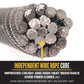 3/4" 19x19 Compacted Rotation-Resistant Wire Rope - EIPS IWRC | 2,500' Coil