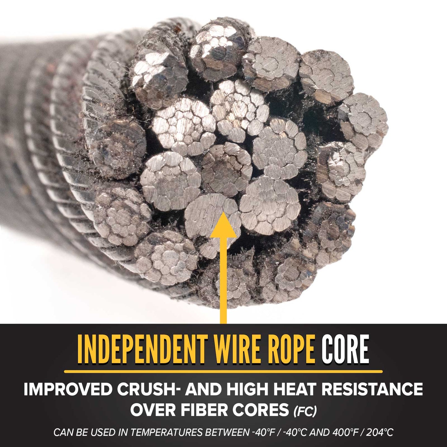 3/4" 19x19 Compacted Rotation-Resistant Wire Rope - EIPS IWRC | 500' Coil