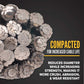 7/8" compacted steel cable is smaller but stronger