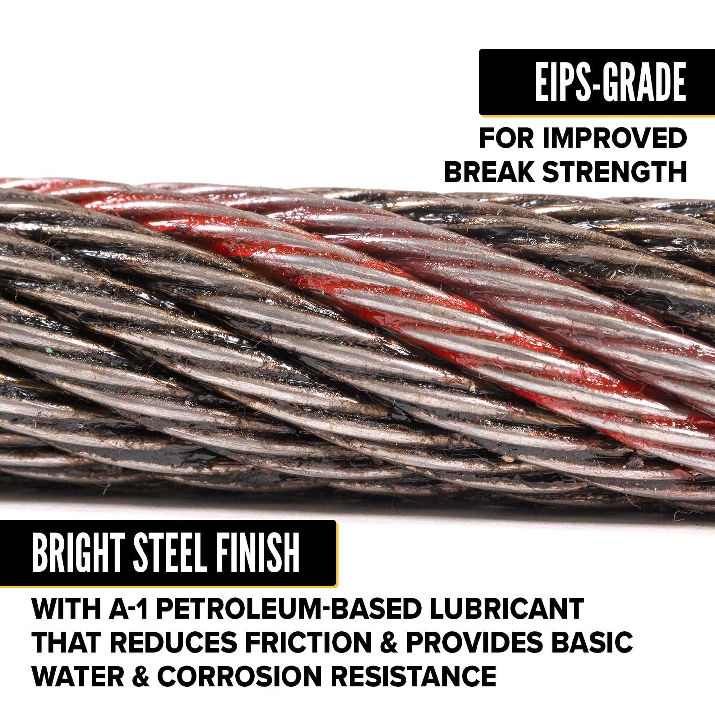 1-1/8" 19x7 Rotation-Resistant Wire Rope - EIPS IWRC | 500' Coil
