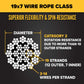 3/4" 19x7 Rotation-Resistant Wire Rope - EIPS IWRC | 5,000' Coil
