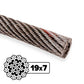 3/4" 19x7 Rotation-Resistant Wire Rope - EIPS IWRC | 5,000' Coil