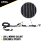 1" x 10' Black Ratchet Strap w/ Stainless Steel Ratchet & Wire Hooks