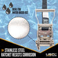 1" x 10' Black Ratchet Strap w/ Stainless Steel Ratchet & Wire Hooks