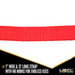 1" x 13' Red Endless Ratchet Strap