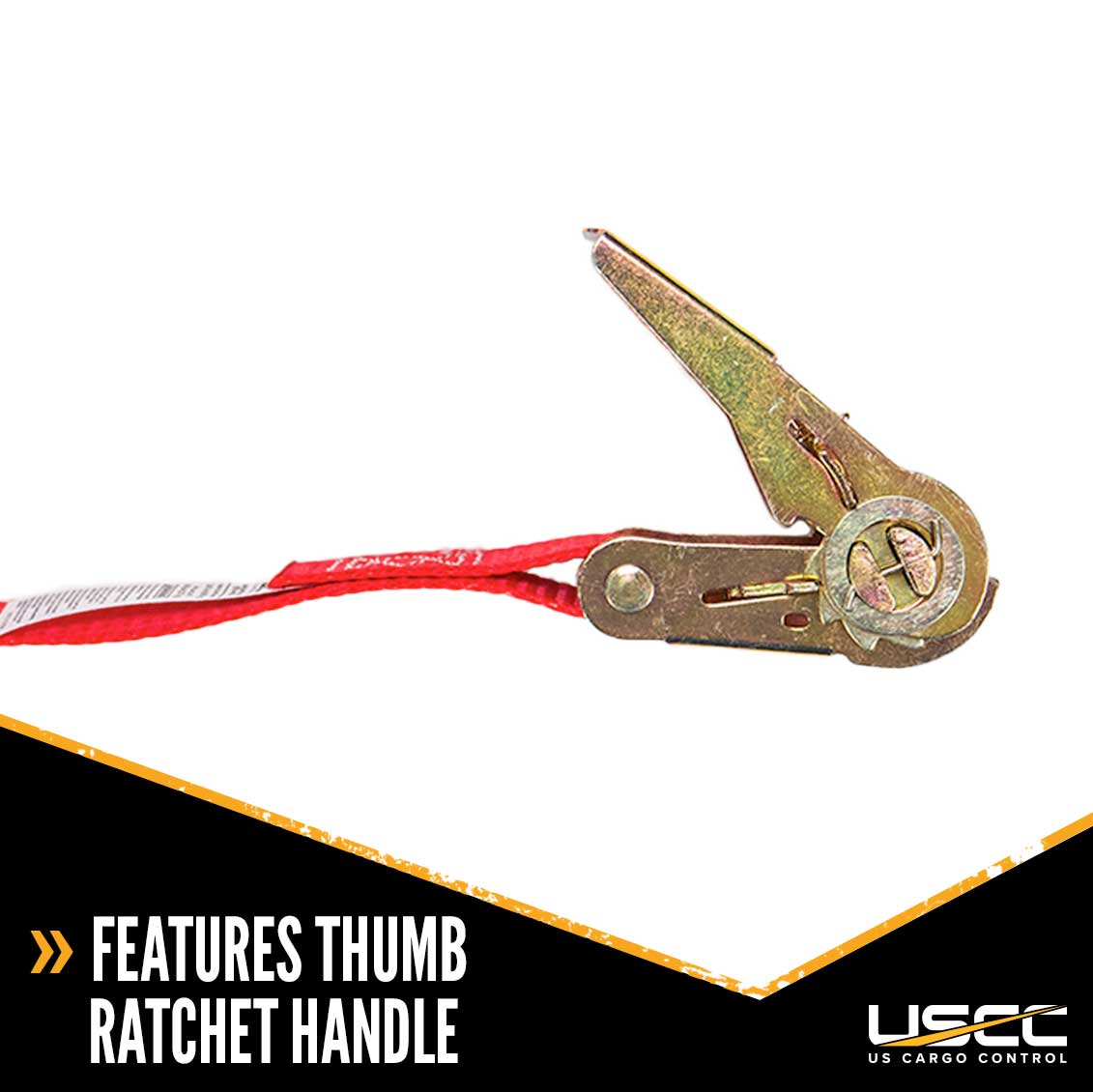 1" x 13' Red Endless Ratchet Strap