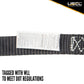 1" x 15' Black Endless Stainless Steel Thumb Ratchet