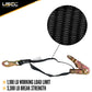 1" x 15' Ratchet Strap w/ Flat Snap Hooks | 1200-Pack (Pallet)