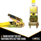 1" x 15' Thumb Ratchet Strap w/ S-Hook