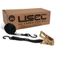 1" x 16' Ratchet Strap w/ Vinyl Coated S-Hook | 20-Pack