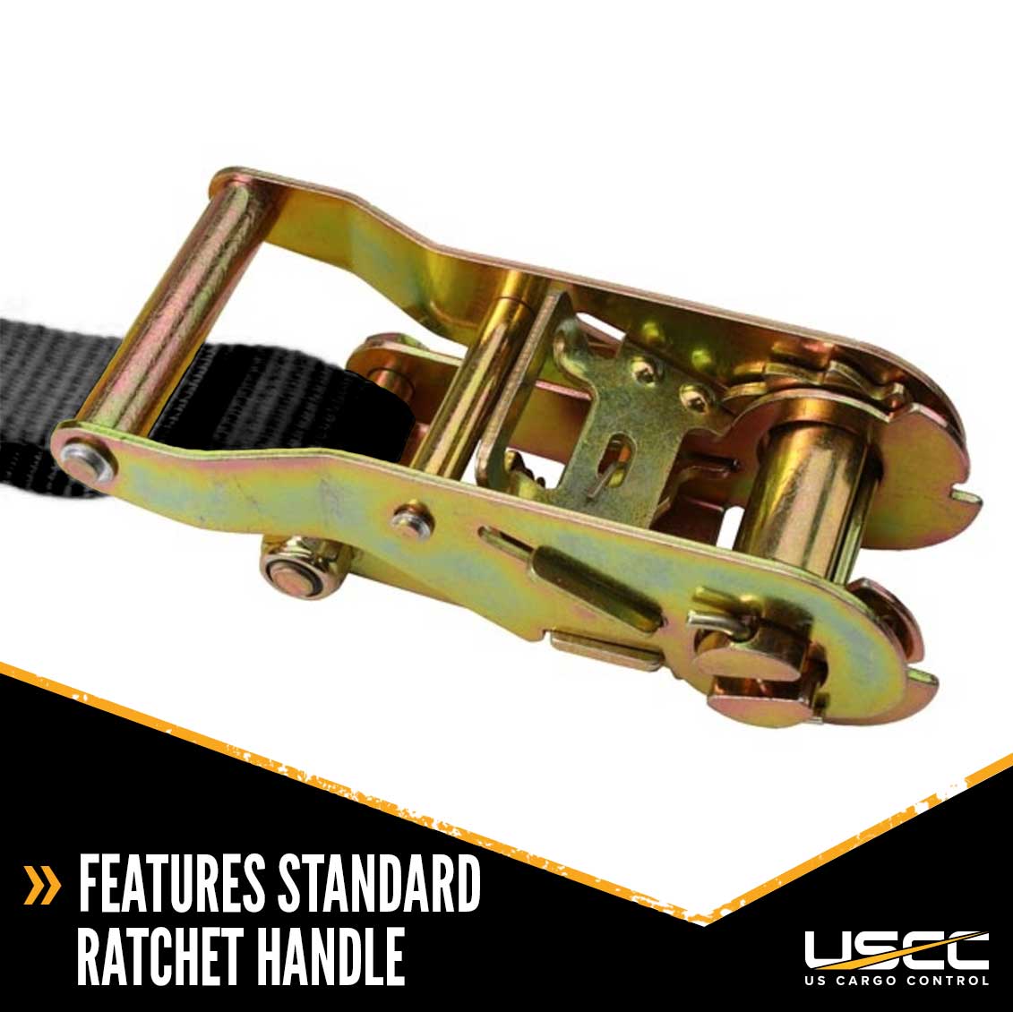 1" x 16' Ratchet Strap w/ Vinyl Coated S-Hook | 960-Pack (Pallet)