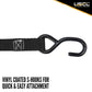 1" x 16' Ratchet Strap w/ Vinyl Coated S-Hook | 4-Pack