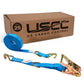1" x 20' Ratchet Strap w/ J-Hook & D-Ring | 25-Pack
