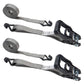 1" x 20' Rubber Coated Ratchet Strap w/ Vinyl Coated Wire Hooks | 2-Pack