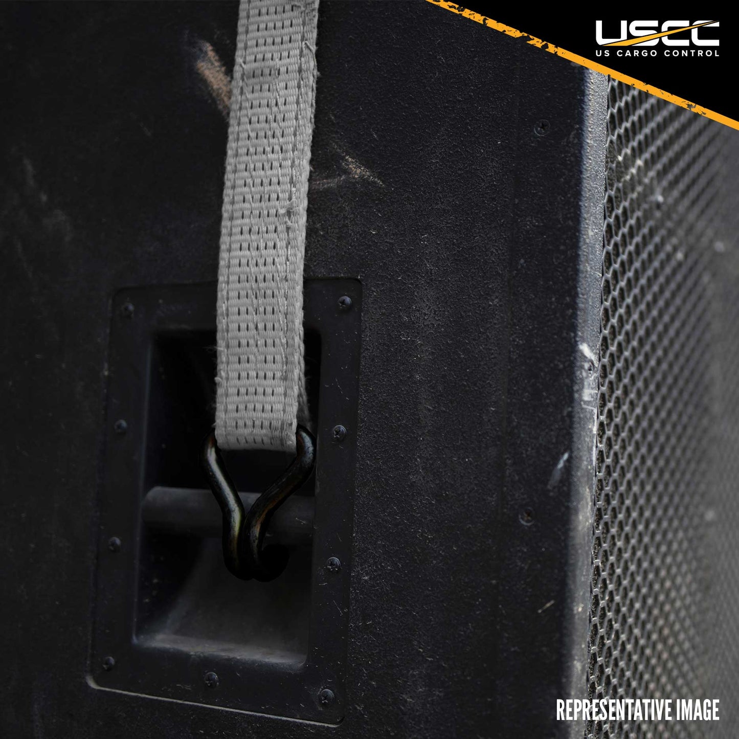 1" x 20' Rubber Coated Ratchet Strap w/ Vinyl Coated Wire Hooks | 4-Pack