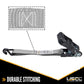 1" x 20' Rubber Coated Ratchet Strap w/ Vinyl Coated Wire Hooks