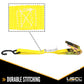1" x 20' Ratchet Strap w/ S-Hooks (Utility)