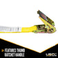 1" x 20' Yellow Endless Ratchet Strap