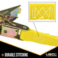 1" x 20' Yellow Endless Ratchet Strap