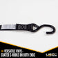 1" x 6' Cam Buckle Strap with S-Hooks | 1,200 lbs. BS