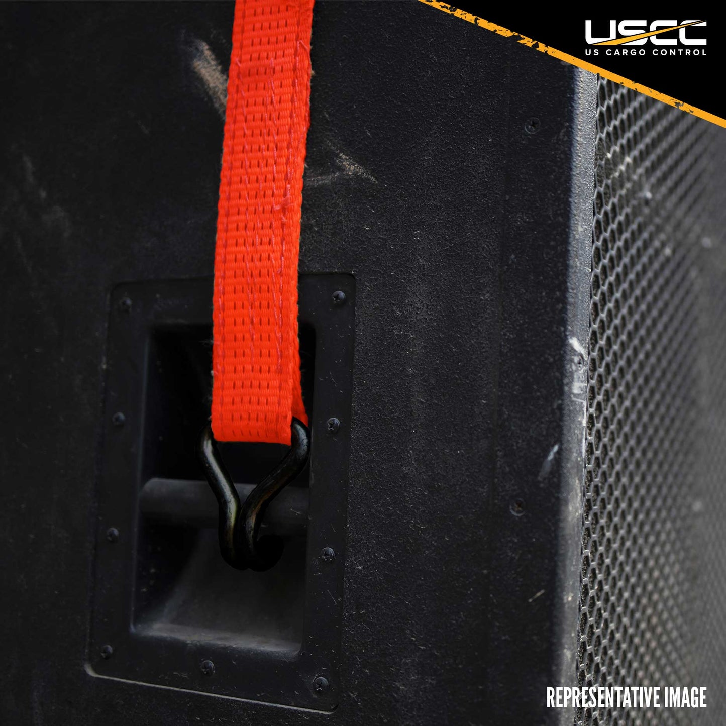 1" x 15' Ratchet Strap w/ Vinyl Coated Wire Hooks | 960-Pack (Pallet)