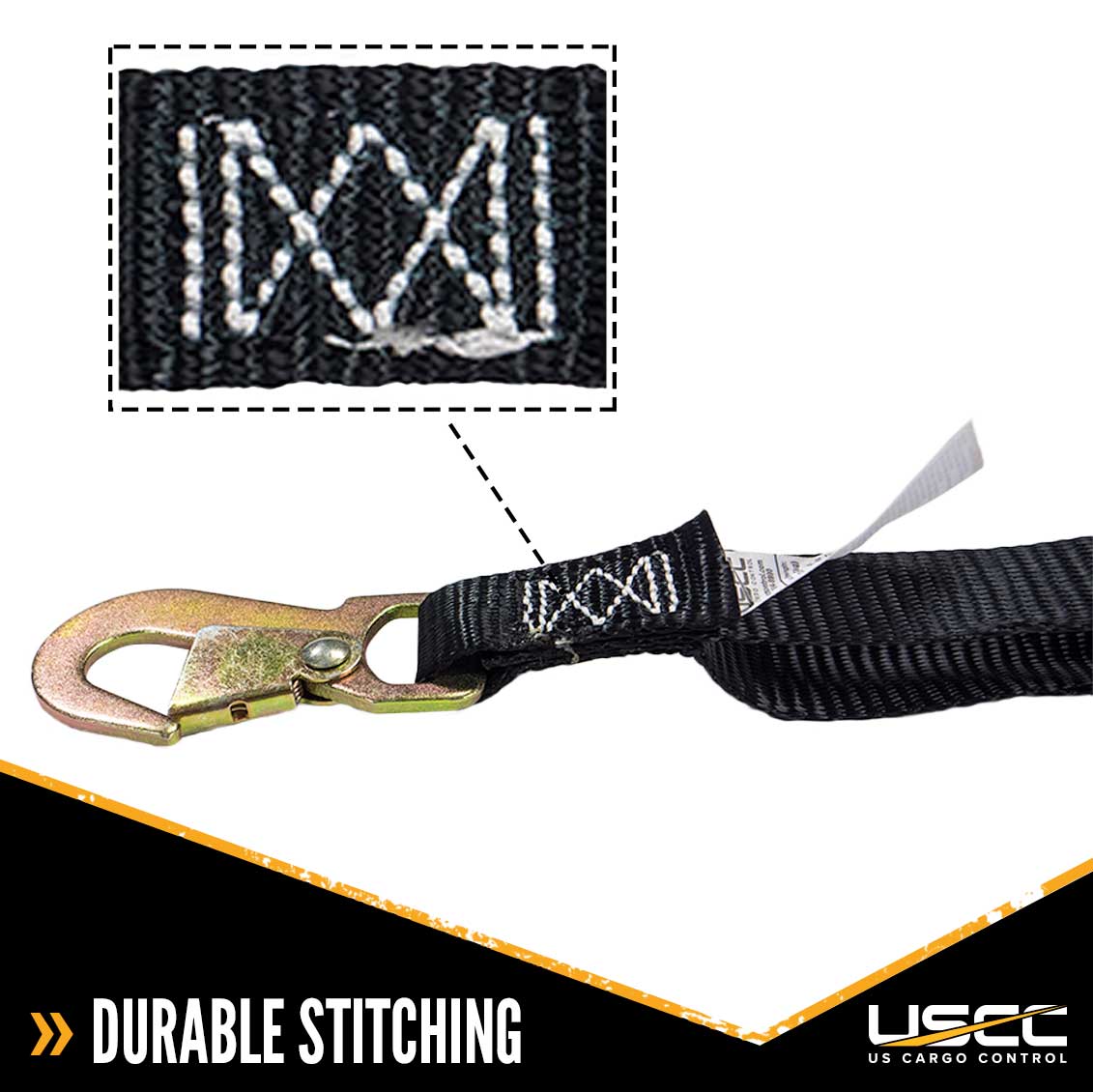 1" x 6' Ratchet Strap w/ Flat Snap Hooks | 40-Pack