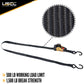 1" x 6' Retractable Ratchet Strap w/ Vinyl Coated S-Hooks and Push Button Release | 1320-Pack