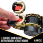 1" x 6' Retractable Ratchet Strap w/ Vinyl Coated S-Hooks and Push Button Release | 1320-Pack