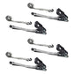 1" x 10' Rubber Coated Ratchet Strap w/ Vinyl Coated Wire Hooks - 4 Pack