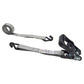1" x 10' Rubber Coated Ratchet Strap w/ Vinyl Coated Wire Hooks